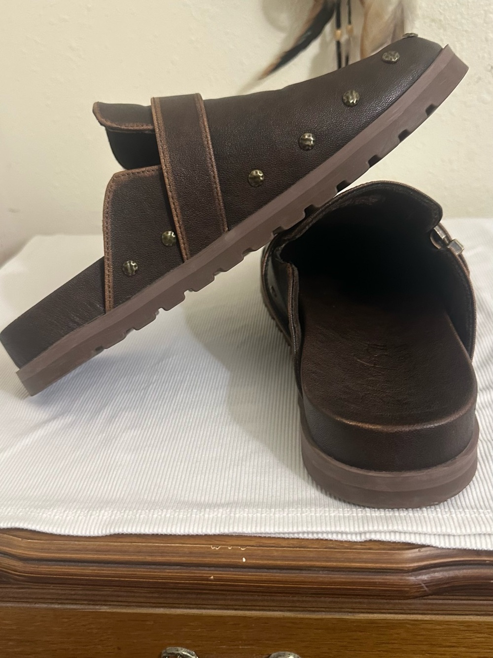 Brown Platform Sandal Soles - Chunky Ribbed Outsole